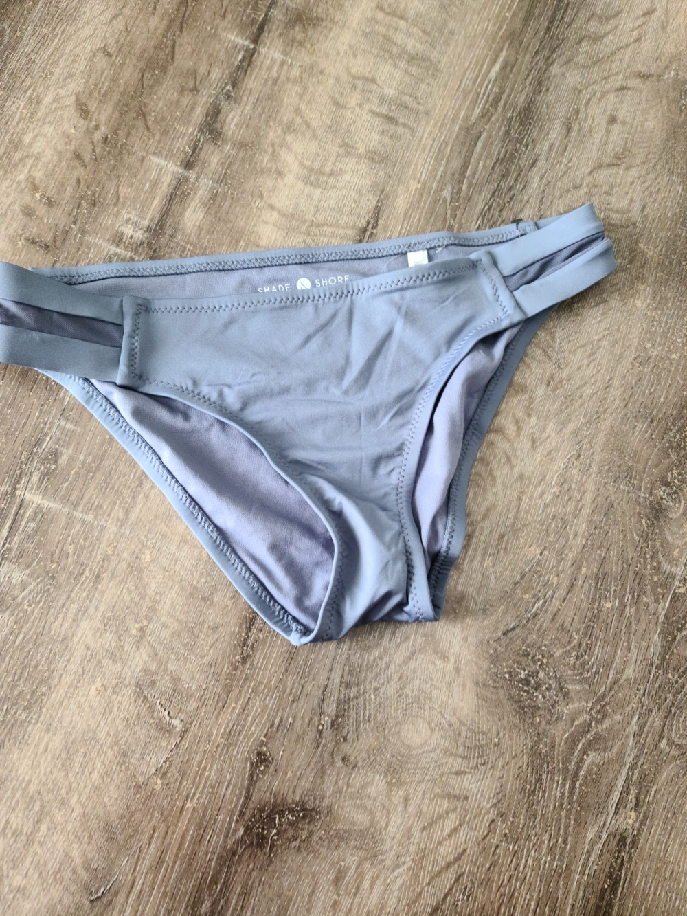 Shade & Shore Light Blue Women's Bikini Bottom with Double Side Straps
